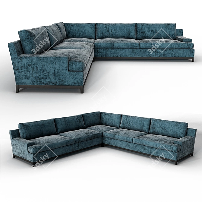 Modular Sofa: Hugo Divano C88 3D model image 1
