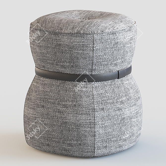 Elegant Lepli Stool by Poltrona Frau 3D model image 2