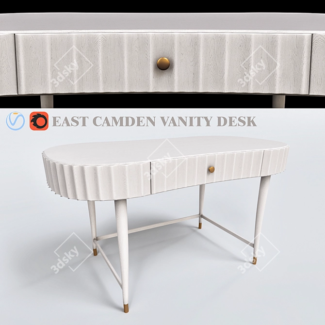 East Camden Console - Stylish and Functional 3D model image 1