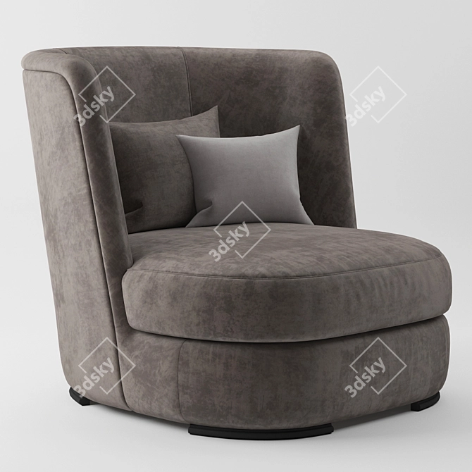 Elegant Gabbo Armchair: Perfect Blend of Style and Comfort 3D model image 1