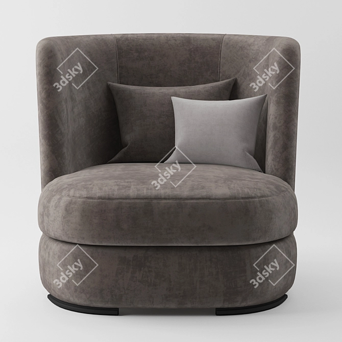 Elegant Gabbo Armchair: Perfect Blend of Style and Comfort 3D model image 2