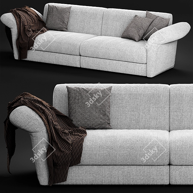 Bonaldo Cortina Sofa: Modern Luxury Seating 3D model image 1