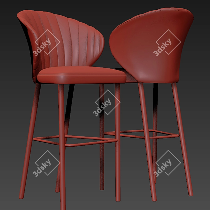 Modern Clearance Heidi Bar Stool 3D model image 2