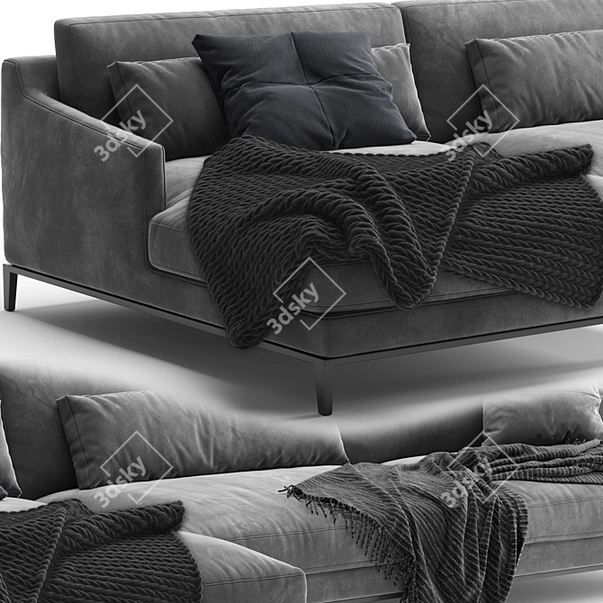 Modern Poliform Bellport Sofa 3D model image 2