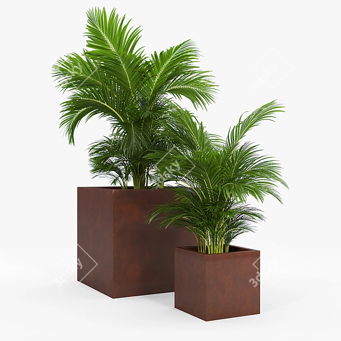 Elegant Lincoln Park Planter 3D model image 1