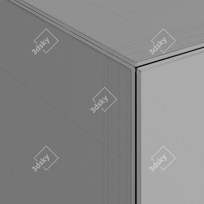 Piuma 2015: Sleek, Versatile Bookshelf 3D model image 3