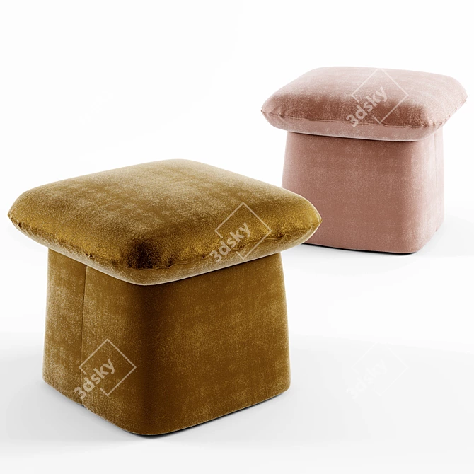 Bulè Ottoman: Stylish and Versatile 3D model image 1