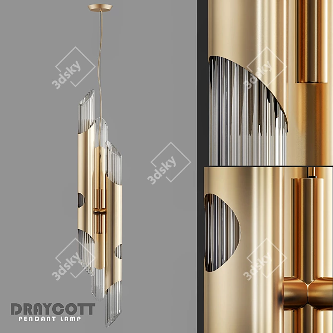 Elegant Draycott Pendant 3D model image 1