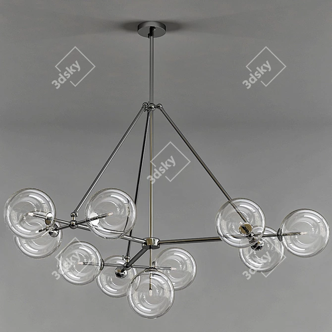 Bermude Sparkling Chandelier 3D model image 1