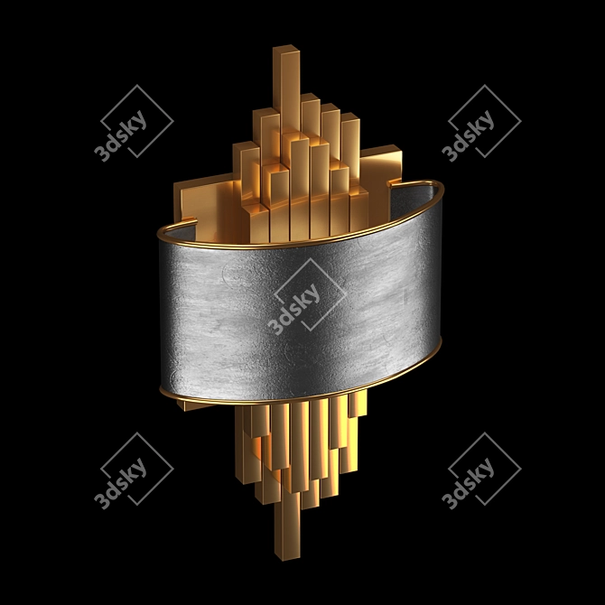 Elegant Golden Wall Light by Youlaike 3D model image 1