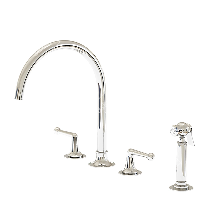 Dash DSKM30 Waterworks Kitchen Faucet 3D model image 5