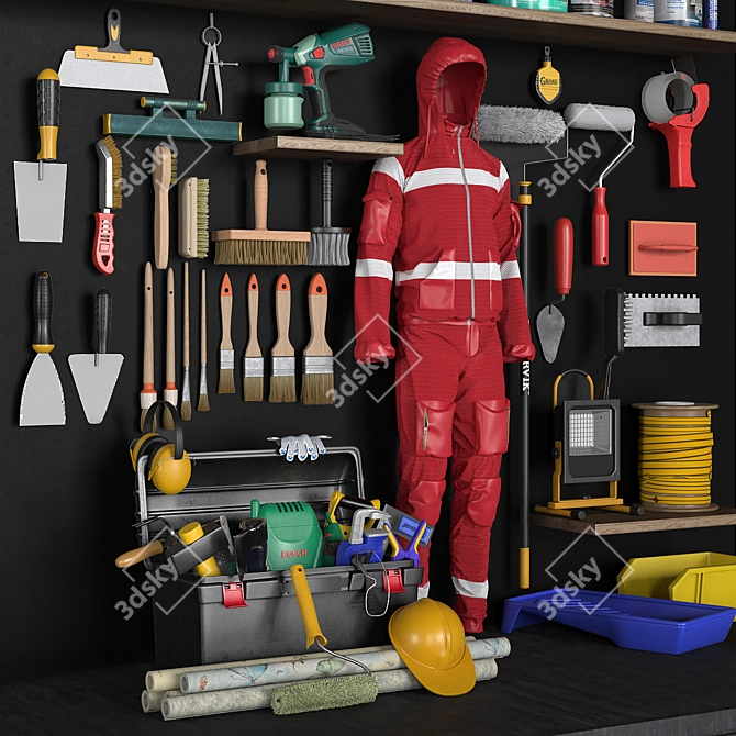 Ultimate Garage Tools Set 3D model image 5