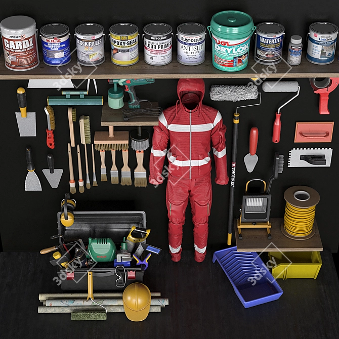 Ultimate Garage Tools Set 3D model image 7