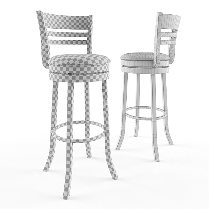 Minimalist Bar Stool 3D model image 2