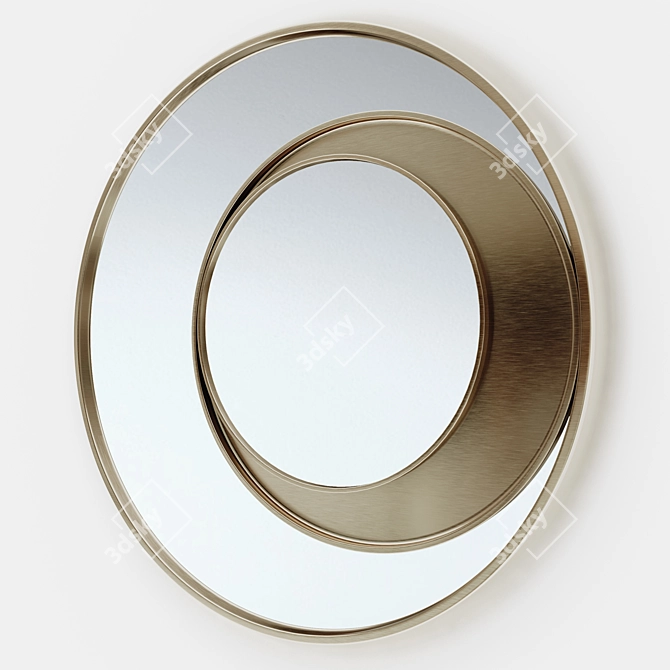 Eclisse Circle Mirror 3D model image 1