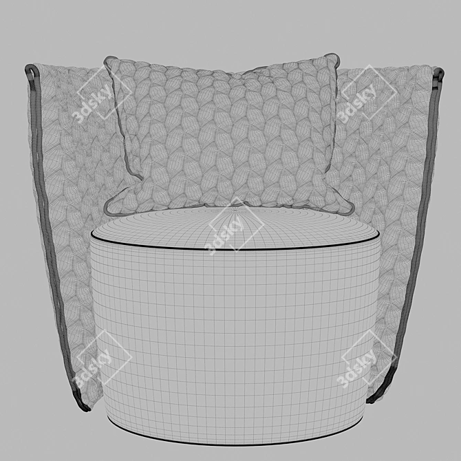 Elegant 3D Armchair: Vray & Corona 3D model image 3