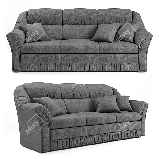 Elegant Bis-M Monika Sofa 3D model image 1