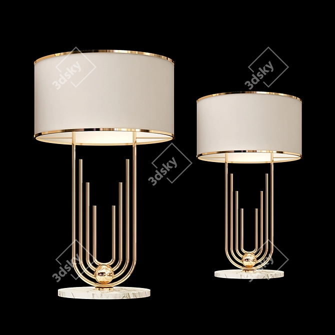 Sleek Modern Table Lamp 3D model image 1