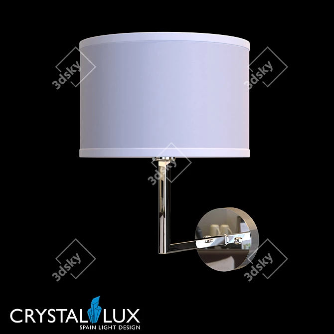 Crystal Lux Asta AP1 Wall Sconce 3D model image 1