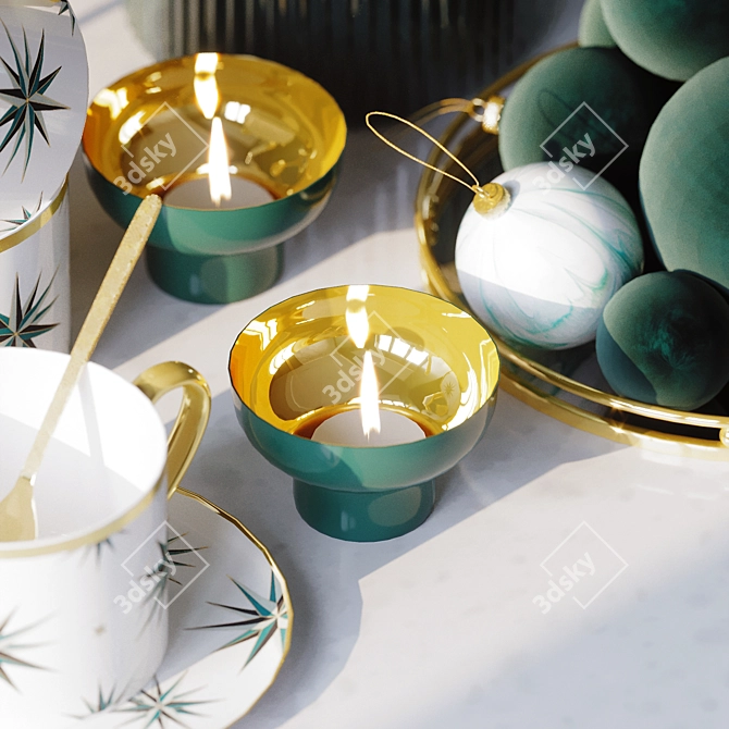 H&M Sparkling Christmas Decor Set 3D model image 2