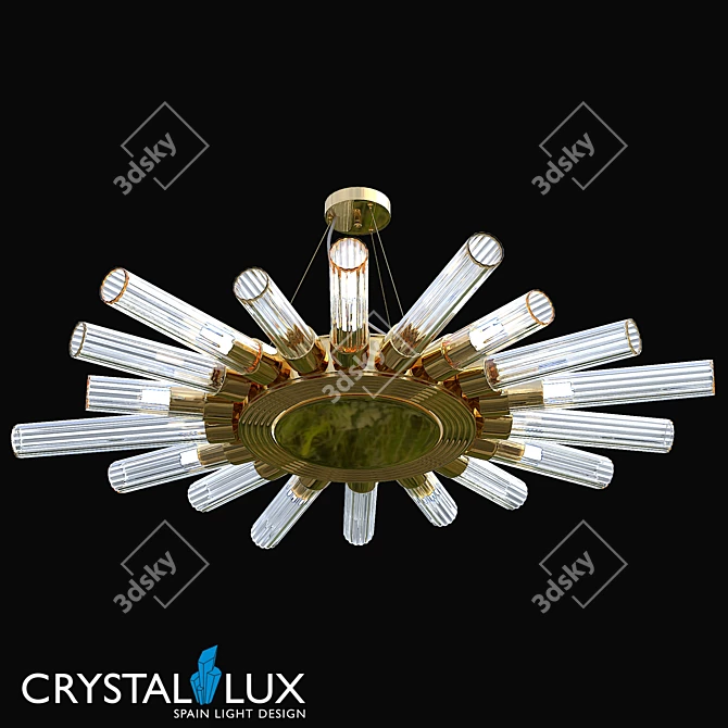 Elegant Fair AP9 Gold Wall Sconce 3D model image 1