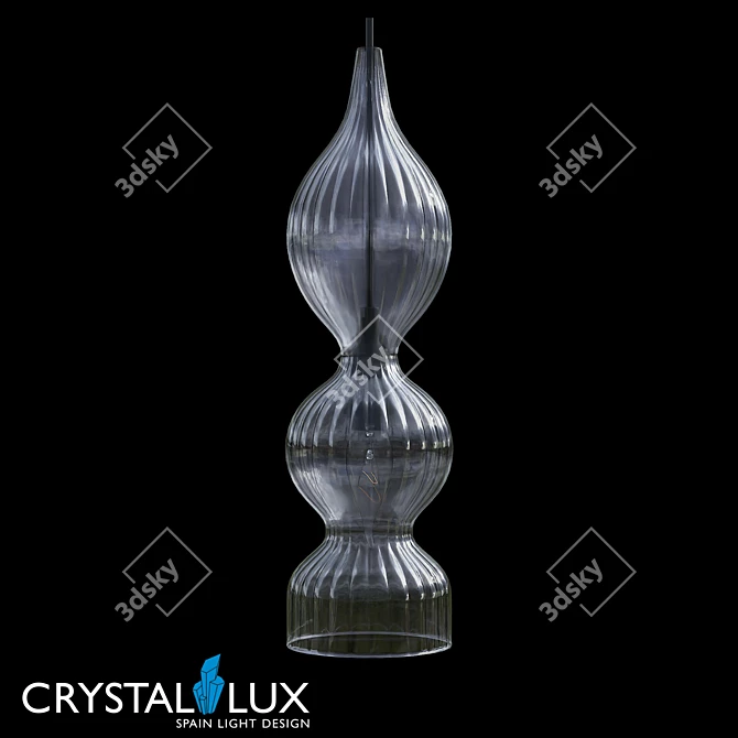 Crystal Lux IRIS SP1 B Smoke - Pendant Light 3D model image 1