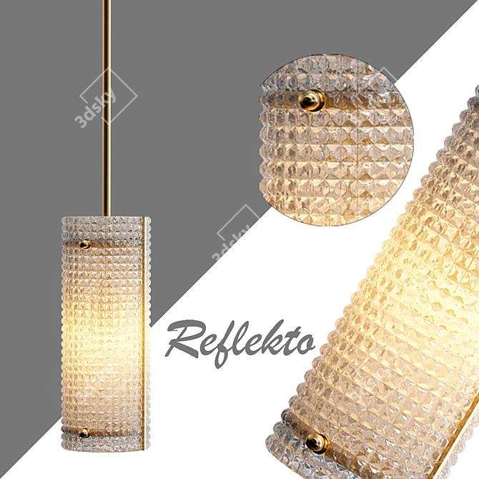 Elegant Crystal Chandelier Reflecto 3D model image 1