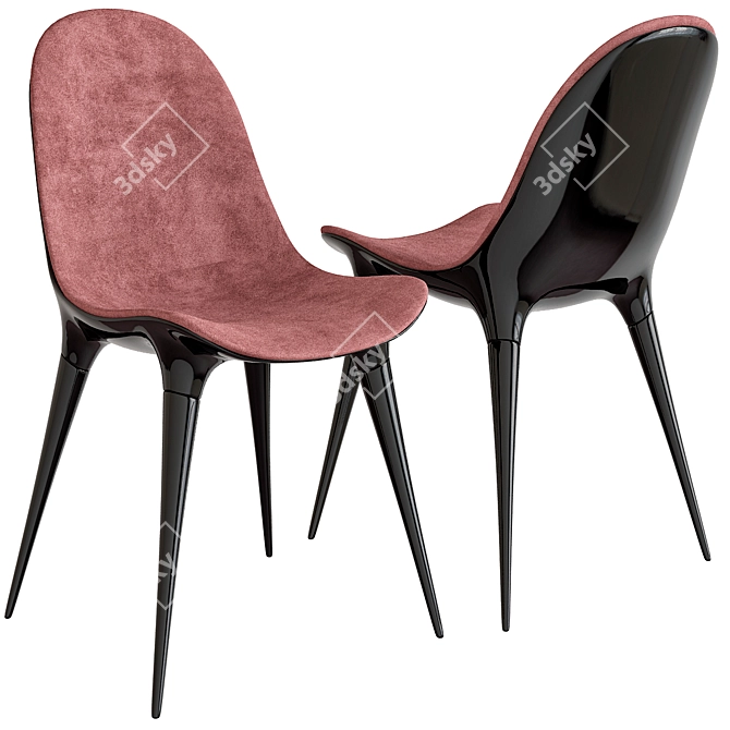 Elegant Caprice Philippe Chairs 3D model image 1