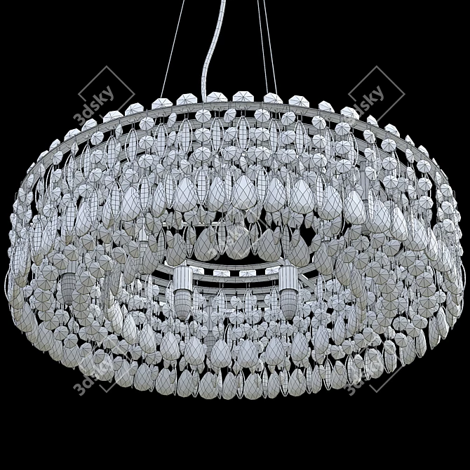 Lirica SP10 D610 Chrome Pendant Light 3D model image 2