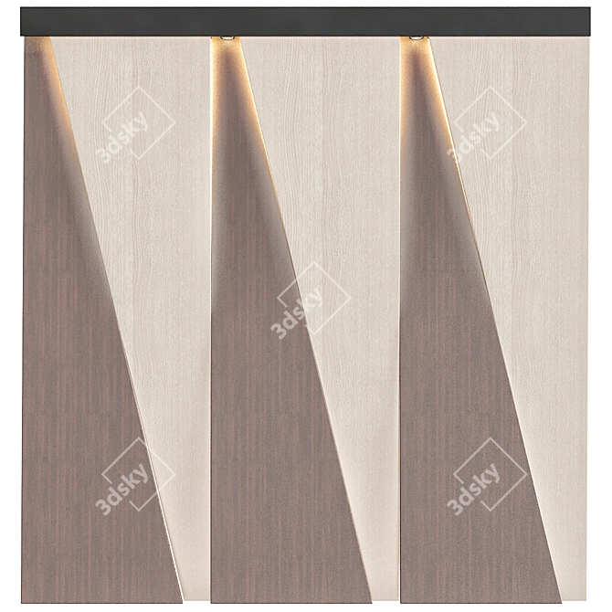 Elegant Marble Wall Décor 3D model image 1