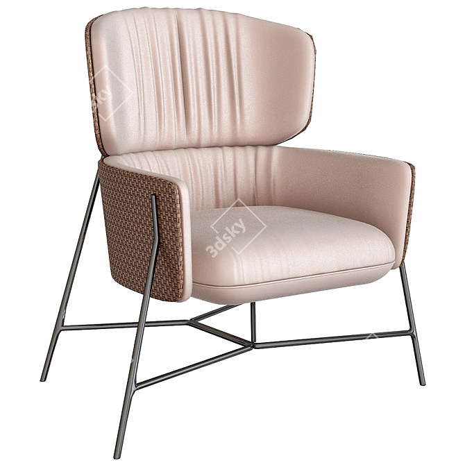 Elegant Caristo Armchair by SP01 3D model image 1