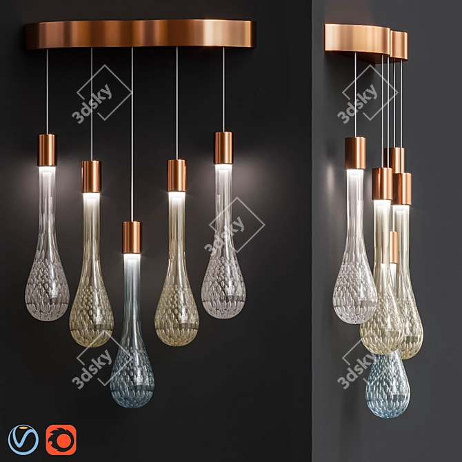 Contemporary Wall Light - ITALINI 3D model image 1