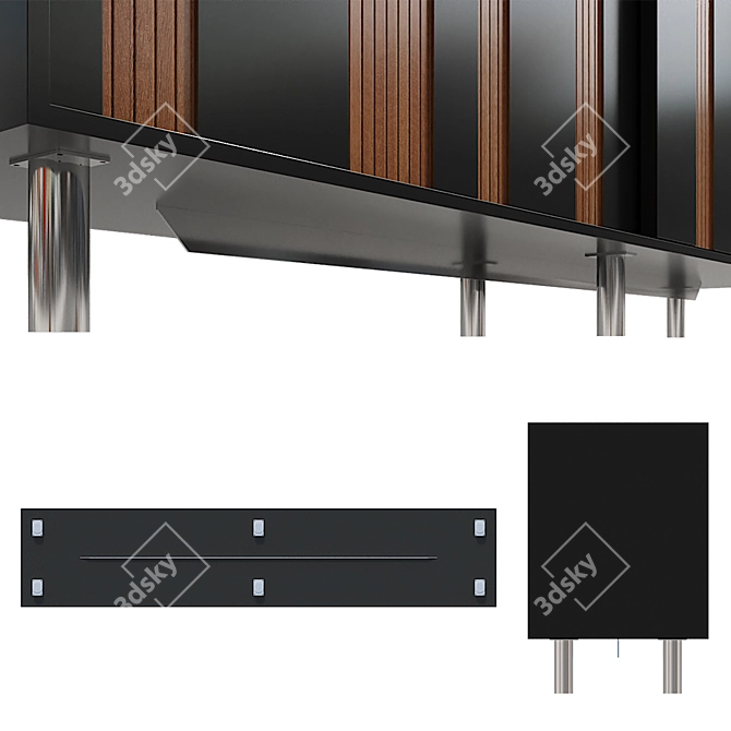 Larissa Buffet Sideboard: Stylish Console Table 3D model image 2