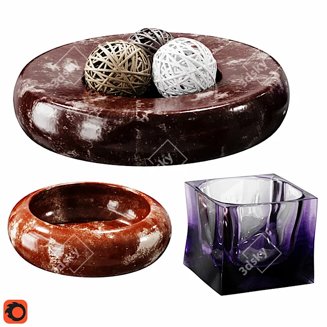 Luxury Decor Set 05: 3ds Max, FBX, Textures, Materials 3D model image 1