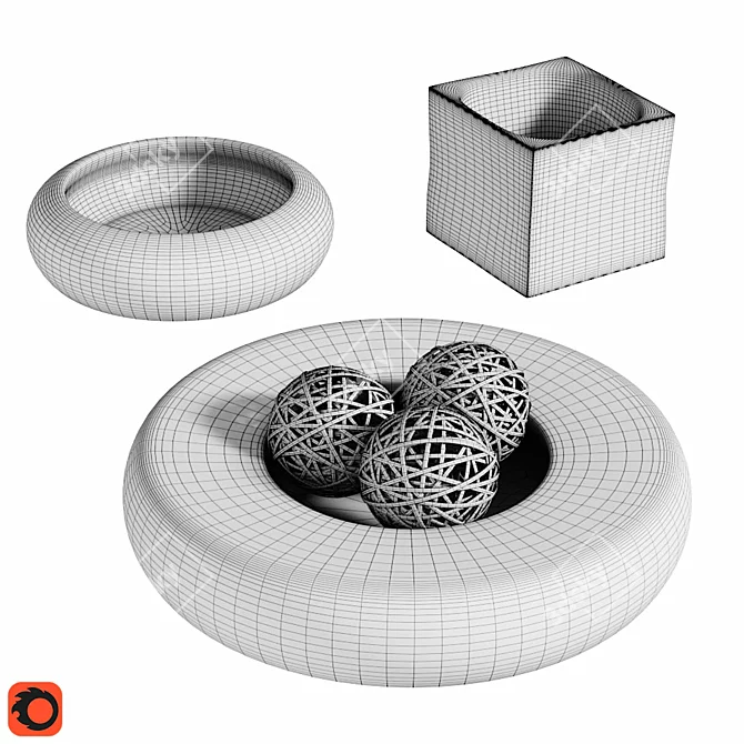 Luxury Decor Set 05: 3ds Max, FBX, Textures, Materials 3D model image 3