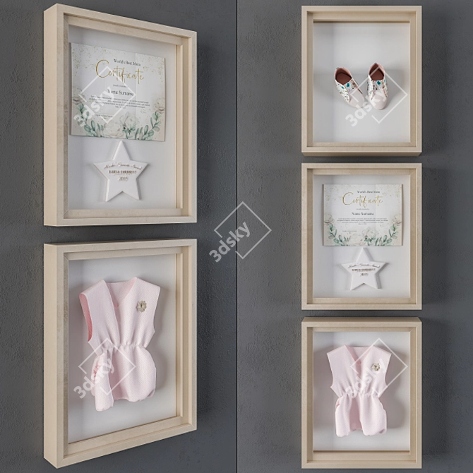 Playful Kids Frame: Add Charm to Any Room 3D model image 1