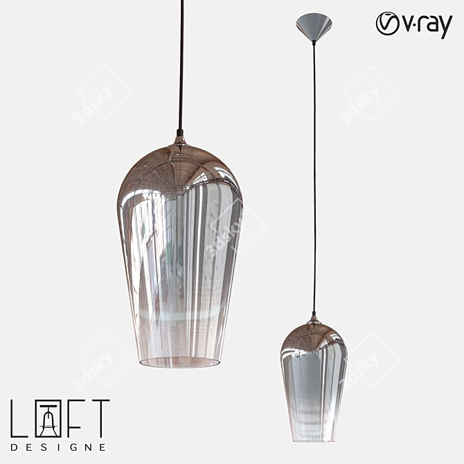  LoftDesigne 4566 Pendant Lamp 3D model image 1