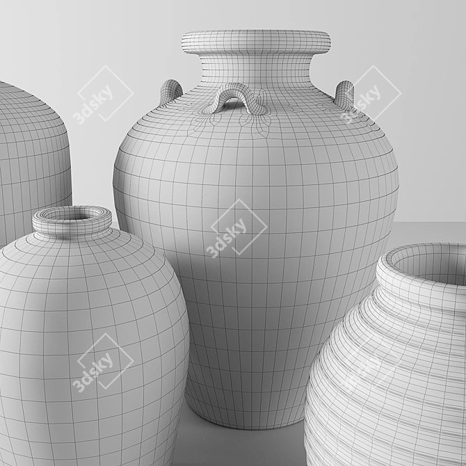 Modern Rh Vases Collection 3D model image 3