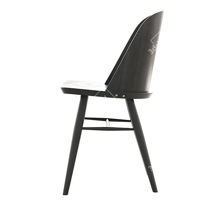 Sleek Synnes Chair: Danish Design Elegance 3D model image 2
