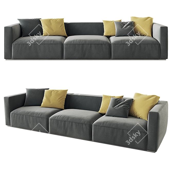 Poliform Shanghai Sofa: 3D Model 3D model image 1