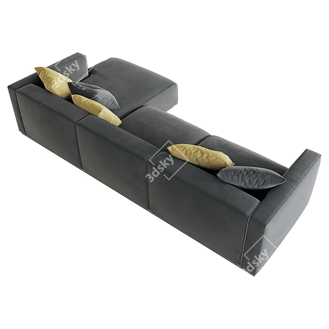 Poliform Shanghai Sofa: Stunning 3D Model 3D model image 2