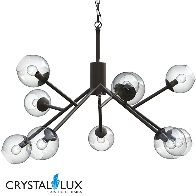 Crystal Lux BUENO SP10 Pendant Light 3D model image 1