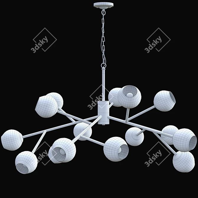 BUENO Loft Pendant Light 3D model image 2