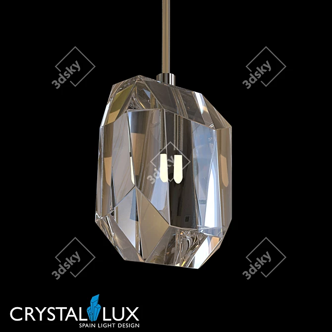 Crystal Lux Dali SP1 Pendant Light 3D model image 1