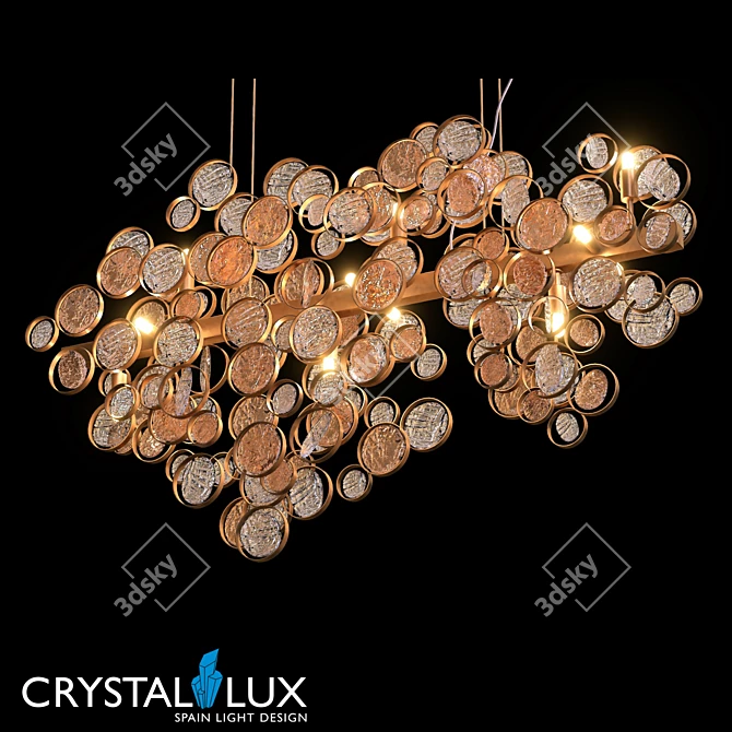 DESEO SP12 L1000 GOLD Pendant 3D model image 1