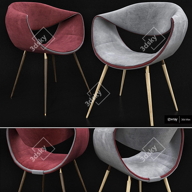 Brabbu Modern Chair - 2013 Edition 3D model image 2