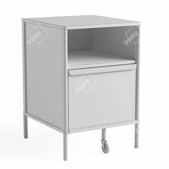 IKEA Bekant Mesh Storage Module - Sleek Design 3D model image 3