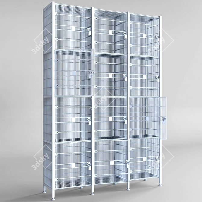 Spacious Store Lockers 3D model image 3