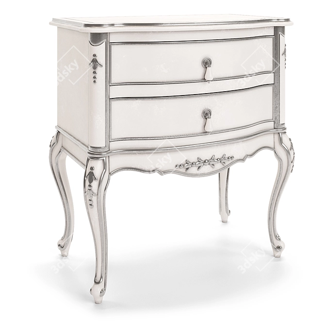 Romano Home Handcrafted Bedside Table 3D model image 3