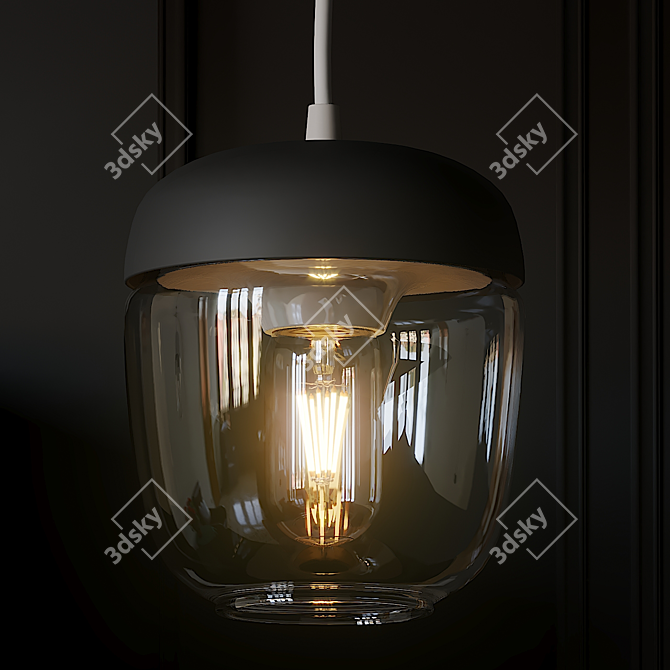 UMAGE Acorn Pendant Light: Elegant and Timeless Illumination 3D model image 2